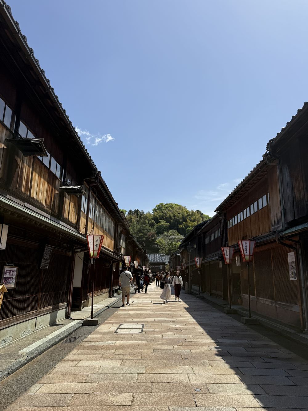 A tea house street in Kanazawa